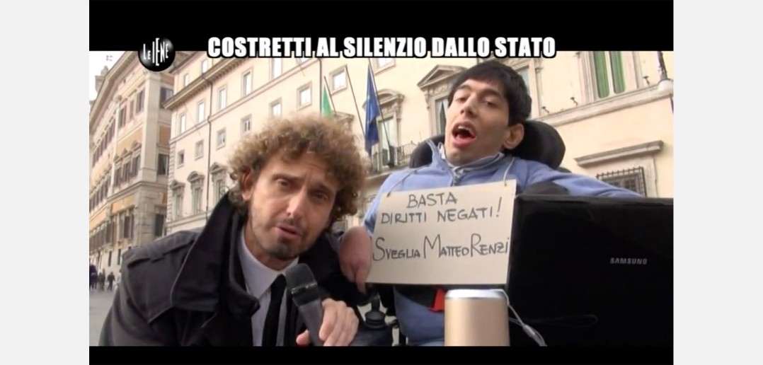 Disabili DOC – Le Iene, servizio di Filippo Roma. Immagine tratta dal video