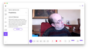 Disabili DOC – “Speciale Logitech StreamCam” – La schermata “Logi Capture” mostra il pannello account